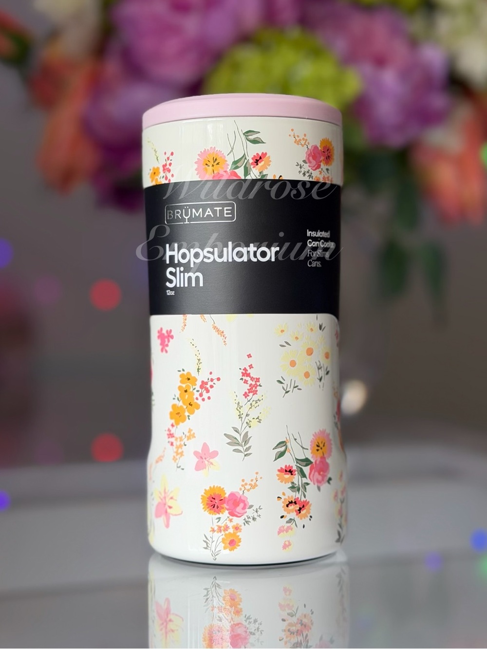WILDFLOWER WHISPER Brumate 12oz Hopsulator Slim Can Cooler • LIMITED EDITION